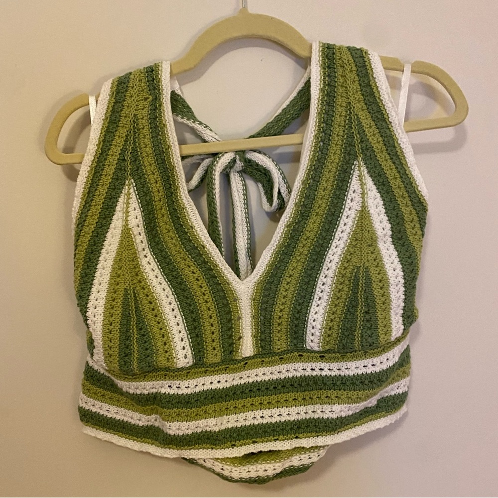 NWOT Hollister Crochet Halter Top